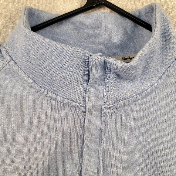 Walter Hagen Performance 11 Midweight 1/4 Zip Golf Pullover Small Daybreak Blue - Picture 4 of 12